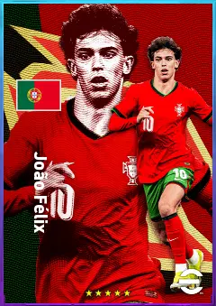 João Félix eFootball 2026 player card, 83 OVR LWF
