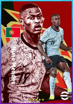 Nuno Mendes eFootball 2026 player card, 83 OVR LB