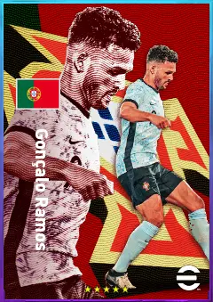 Gonçalo Ramos eFootball 2026 player card, 83 OVR CF