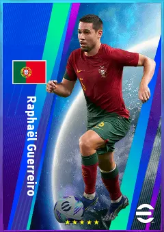 Raphaël Guerreiro eFootball 2026 player card, 82 OVR LB