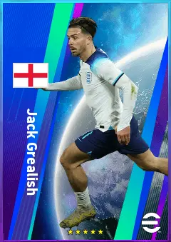 Jack Grealish eFootball 2026 player card, 82 OVR LWF