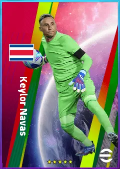 Keylor Navas eFootball 2026 player card, 82 OVR GK
