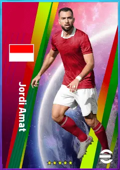 Jordi Amat eFootball 2026 player card, 77 OVR CB