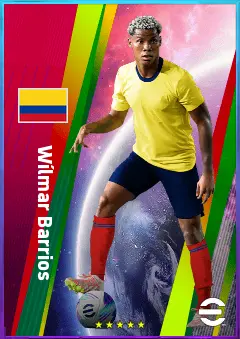 Wílmar Barrios eFootball 2026 player card, 81 OVR DMF