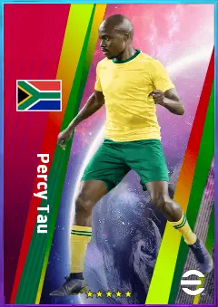 Percy Tau eFootball 2026 player card, 78 OVR AMF