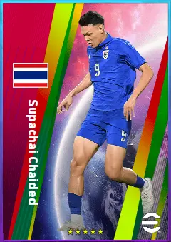 Supachai Chaided eFootball 2026 player card, 76 OVR SS