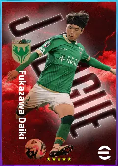 Fukazawa Daiki eFootball 2026 player card, 76 OVR LB