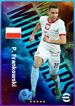 P. Frankowski eFootball 2026 player card, 80 OVR RMF