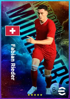 Fabian Rieder eFootball 2026 player card, 79 OVR AMF