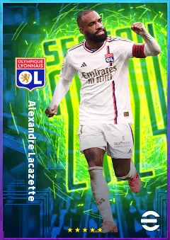 Alexandre Lacazette eFootball 2026 player card, 81 OVR CF