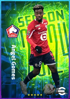Angel Gomes eFootball 2026 player card, 80 OVR CMF