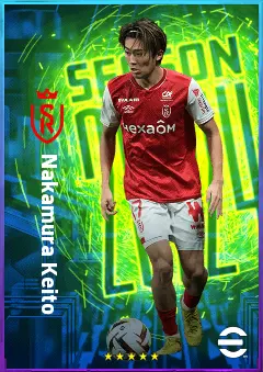 Nakamura Keito eFootball 2026 player card, 79 OVR LWF