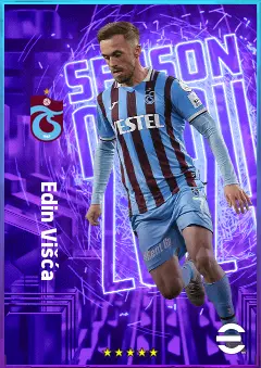 Edin Višća eFootball 2026 player card, 80 OVR RMF