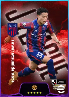 Tawaratsumida Kota eFootball 2026 player card, 76 OVR LWF