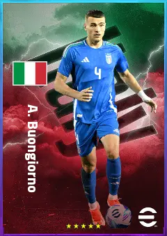 A. Buongiorno eFootball 2026 player card, 82 OVR CB