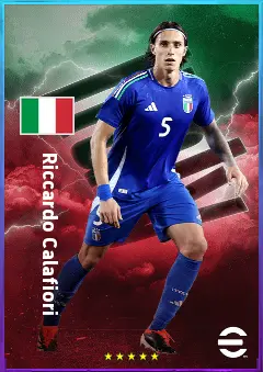 Riccardo Calafiori eFootball 2026 player card, 79 OVR LB