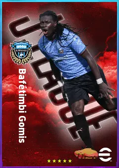 Bafétimbi Gomis eFootball 2026 player card, 77 OVR CF