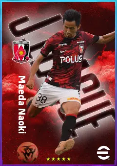 Maeda Naoki eFootball 2026 player card, 76 OVR RWF