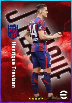 Henrique Trevisan eFootball 2026 player card, 76 OVR CB