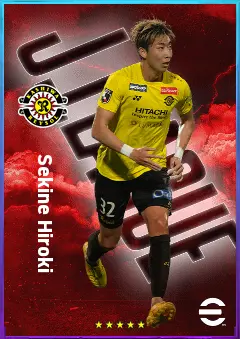 Sekine Hiroki eFootball 2026 player card, 76 OVR RB