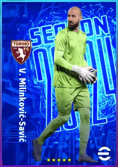 V. Milinković-Savić eFootball 2026 player card, 80 OVR GK