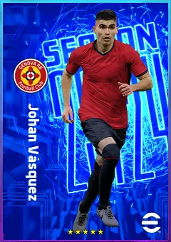 Johan Vásquez eFootball 2026 player card, 78 OVR CB