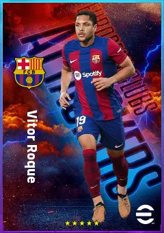 Vitor Roque eFootball 2026 player card, 82 OVR CF