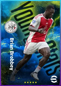 Brian Brobbey eFootball 2026 player card, 82 OVR CF