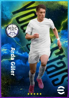 Arda Güler eFootball 2026 player card, 80 OVR AMF