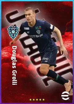 Douglas Grolli eFootball 2026 player card, 76 OVR CB