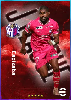 Capixaba eFootball 2026 player card, 77 OVR LWF