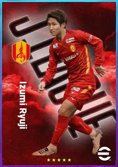 Izumi Ryuji eFootball 2026 player card, 77 OVR LMF