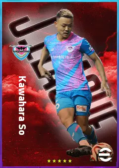 Kawahara So eFootball 2026 player card, 78 OVR DMF