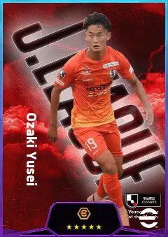 Ozaki Yusei eFootball 2026 player card, 75 OVR RB