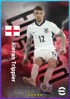 Kieran Trippier eFootball 2026 player card, 82 OVR RB