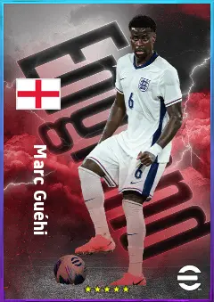 Marc Guéhi eFootball 2026 player card, 82 OVR CB