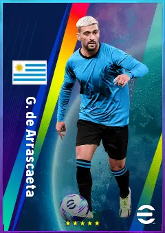 G. de Arrascaeta eFootball 2026 player card, 82 OVR AMF