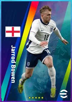 Jarrod Bowen eFootball 2026 player card, 83 OVR RMF