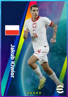 Jakub Kiwior eFootball 2026 player card, 82 OVR CB