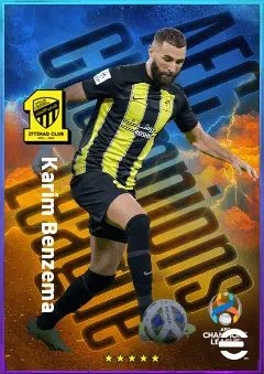 Karim Benzema eFootball 2026 player card, 84 OVR CF
