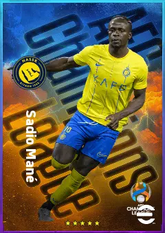 Sadio Mané eFootball 2026 player card, 82 OVR LWF