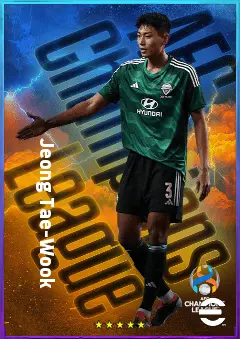 Jeong Tae-Wook eFootball 2026 player card, 77 OVR CB