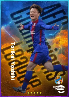 Torikai Yoshiki eFootball 2026 player card, 75 OVR AMF