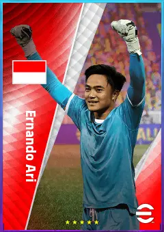 Ernando Ari eFootball 2026 player card, 73 OVR GK