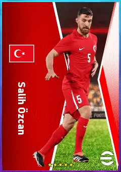 Salih Özcan eFootball 2026 player card, 80 OVR DMF