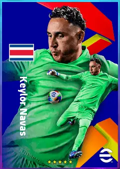 Keylor Navas eFootball 2026 player card, 81 OVR GK