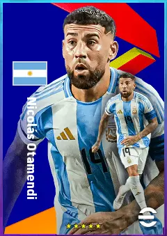 Nicolás Otamendi eFootball 2026 player card, 81 OVR CB