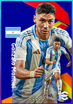 Gonzalo Montiel eFootball 2026 player card, 79 OVR RB