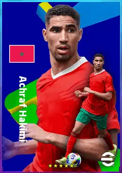 Achraf Hakimi eFootball 2026 player card, 84 OVR RB