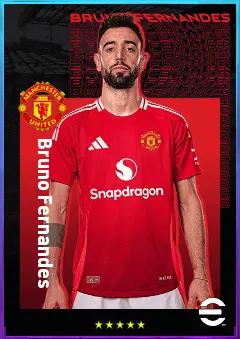 Bruno Fernandes eFootball 2026 player card, 83 OVR AMF
